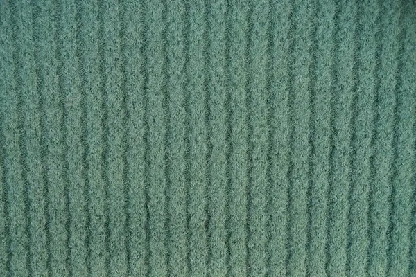 Textura Tecido Verde Suéter — Fotografia de Stock