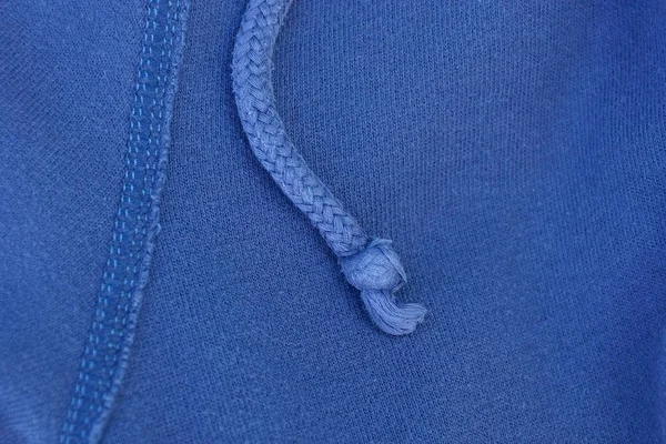 Textura Tela Azul Chaqueta Con Una Costura Encaje Largo — Foto de Stock