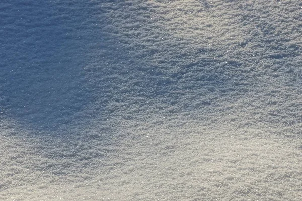 Textura Natural Nieve Blanca Luz Del Sol Sombra — Foto de Stock