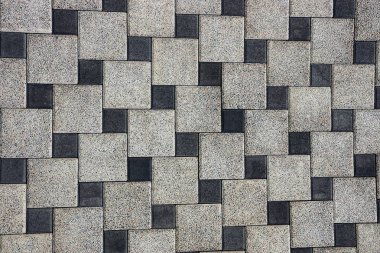 Kare kaldırım döşeme gri siyah doku