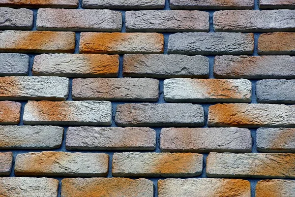 Brązowy Kamienne Podłoże Fragment Mur Cegły — Zdjęcie stockowe