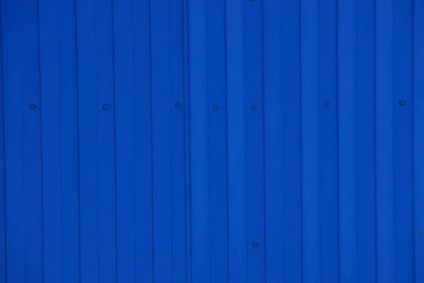 Голубая Металлическая Текстура Части Старой Стены Заборе — стоковое фото
