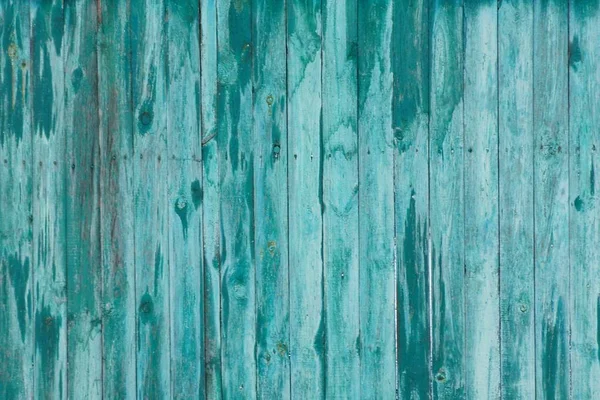 Textura Madeira Verde Cinza Velhas Tábuas Desgastadas Parede Cerca — Fotografia de Stock