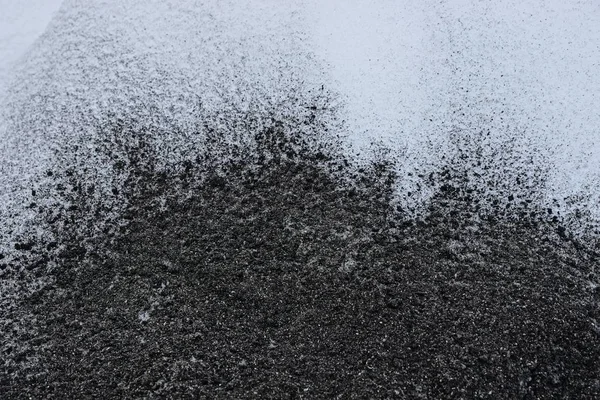 Black White Background Ash Snow — Stock Photo, Image