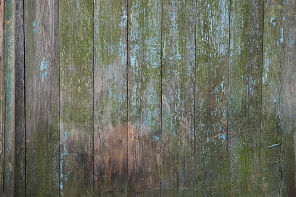 Šedé Zelené Dřevěné Textury Řadu Tenkých Desek Zdi Plotu — Stock fotografie