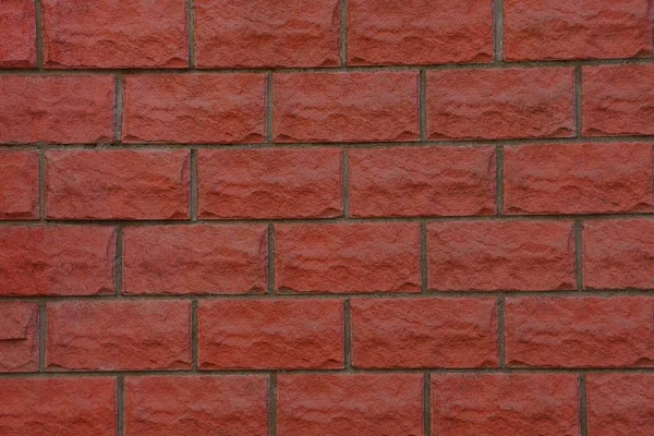 Czerwona Cegła Tekstury Ściany Domu — Zdjęcie stockowe