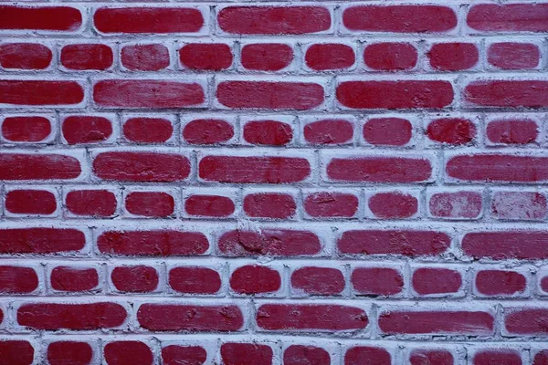 Rood Witte Stenen Structuur Van Bakstenen Oude Muur — Stockfoto