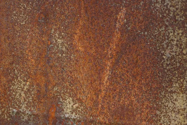 古いさびた鉄の壁から茶色灰色の金属のテクスチャ — ストック写真