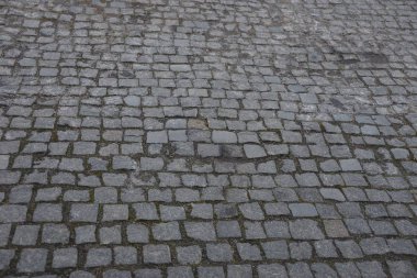 gri taş doku eski kare kiremit yolda kaldırım
