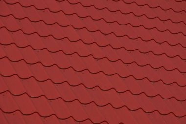 parlak kırmızı karo Evin çatısı doku