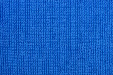 Mavi kumaş doku bir mikrofiber bez parçası üzerinden