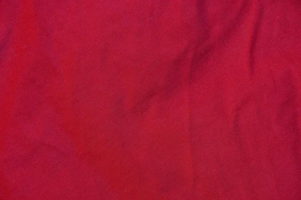 Texture Tessuto Rosso Pezzo Lana Stropicciata — Foto Stock