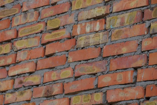 Красный Камень Текстура Кирпича Старой Стене — стоковое фото