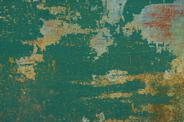 Zelená Šedá Železná Textura Špinavé Stěny — Stock fotografie