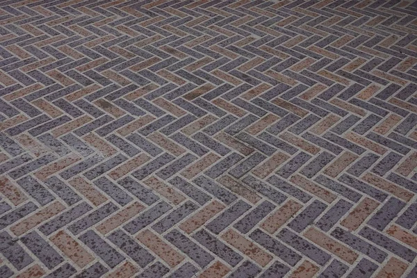 Textura Pedra Marrom Azulejos Pavimentação Molhados Sujos Estrada — Fotografia de Stock