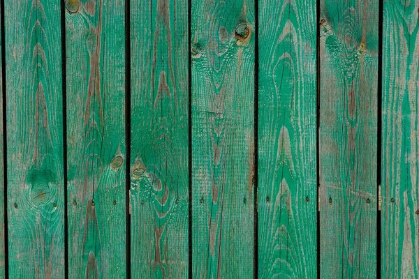Зеленая Деревянная Текстура Изношенных Старых Досок Стене Забора — стоковое фото