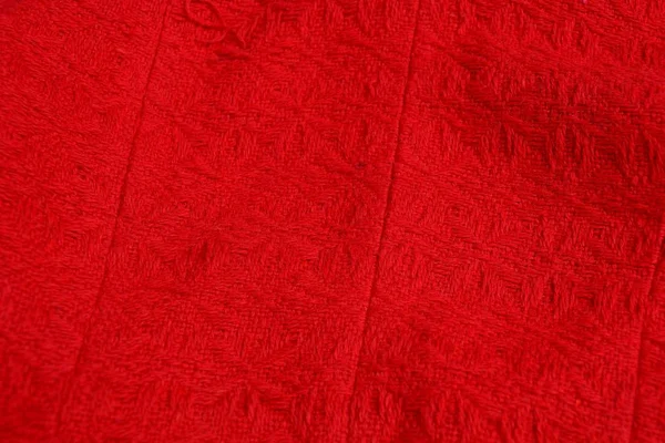 Fondo Tela Roja Pedazo Materia Arrugada Ropa — Foto de Stock