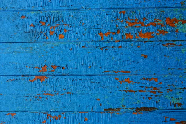 오래된 울타리 보드에서 파란색 — 스톡 사진