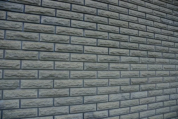 Szara Ściana Ceglanego Domu — Zdjęcie stockowe