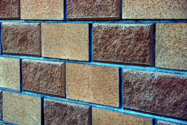 Stone Texture Brown Bricks Wall Stock Photo