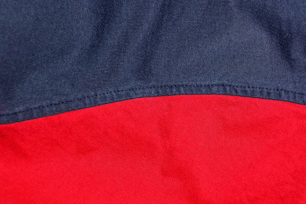 Rood Zwarte Textuur Van Stof Uit Een Stuk Verfrommeld Materie — Stockfoto
