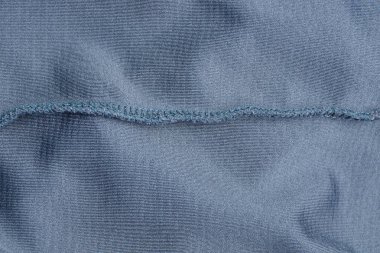 bir dikiş ile buruşturulmuş kumaş bir parça gri bez doku