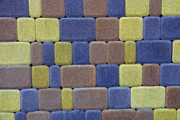 Barevné Textury Kamene Silniční Dlaždic — Stock fotografie