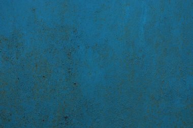 Eski bir berbat ve kirli duvar mavi metal doku