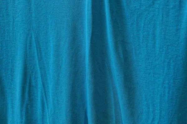Текстура Синьої Тканини Шматка Оббитої Тканини Одязі — стокове фото