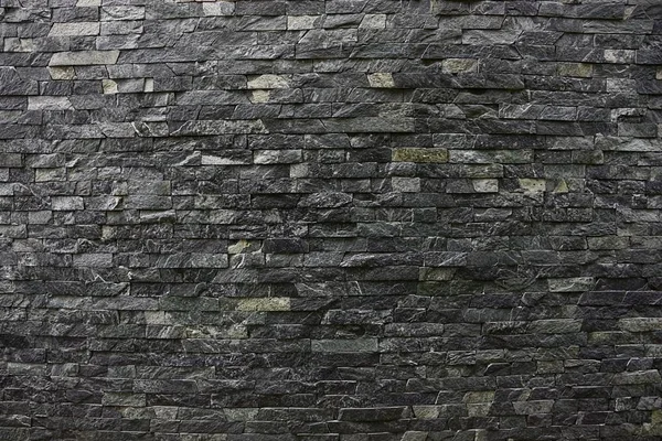 Gris Textura Oscura Baldosas Piedra Pared Valla — Foto de Stock