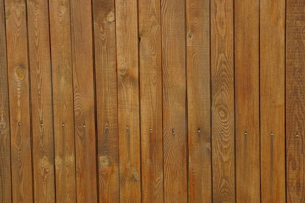 Egy Fából Készült Fal Barna Háttere Utcán — Stock Fotó