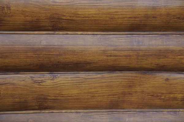 Kerítés Falában Széles Deszka Barna Fából Készült Textúrája — Stock Fotó