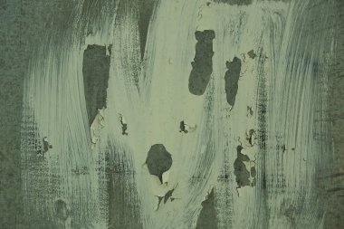 yeşil bir duvara beyaz ovuşturdu boya lekeleri doku