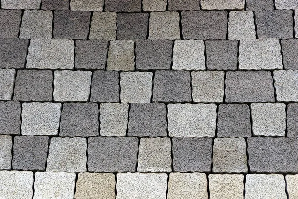 Fondo Piedra Gris Azulejos Pavimentación Carretera —  Fotos de Stock