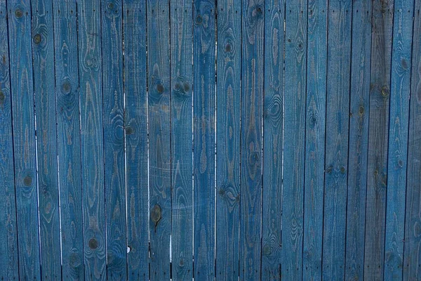 Синя Текстура Дерев Яних Дощок Паркані — стокове фото