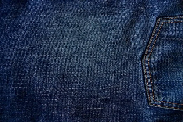 Textura Tejido Trozo Azul Pantalones Vaqueros — Foto de Stock