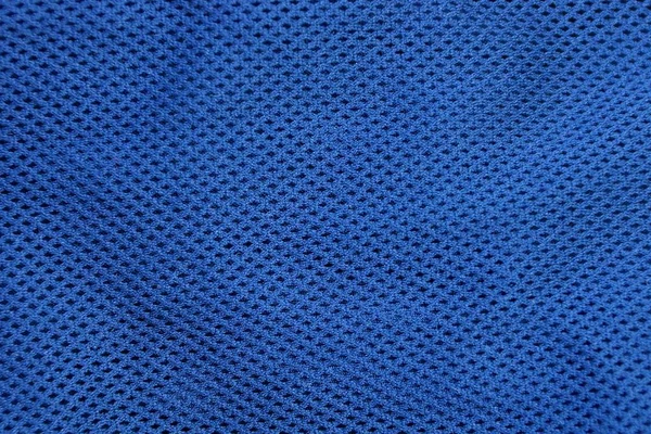 Blue Fabric Texture Crumpled Mesh Piece Cloth — Stock Photo, Image