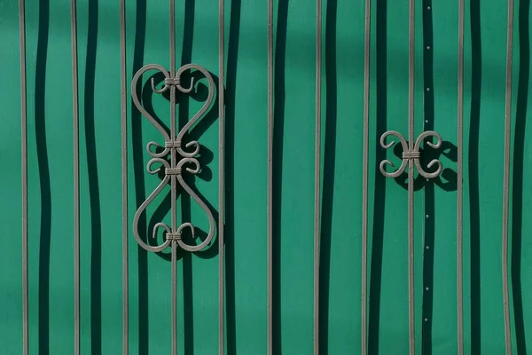 Текстура Зеленого Металу Чорні Сталеві Бруски — стокове фото