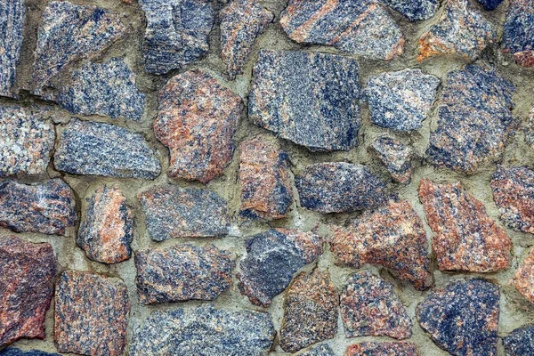 Textura Pedra Grandes Paralelepípedos Parede Cerca — Fotografia de Stock