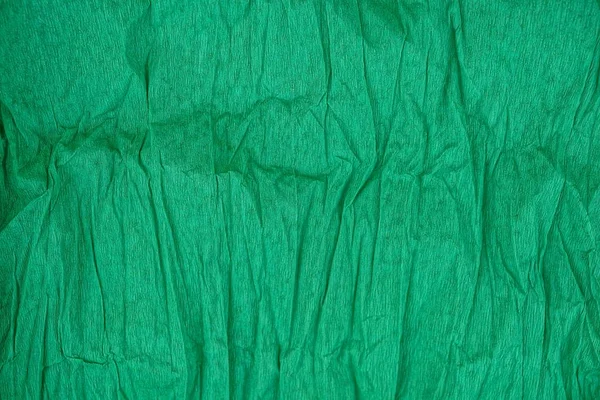 Textura Verde Del Papel Arrugado — Foto de Stock