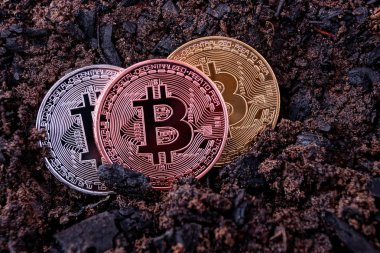 üç sikke bitcoin yere yalan