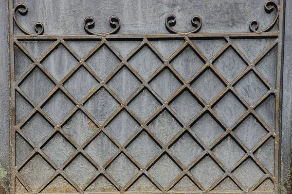 Gray Black Metal Texture Iron Rods Forged Pattern — Stock Photo, Image