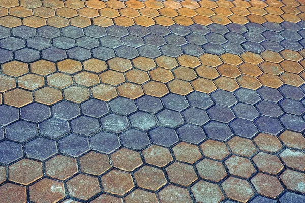 Textura Piedra Coloreada Con Patrón Losas Pavimentación —  Fotos de Stock