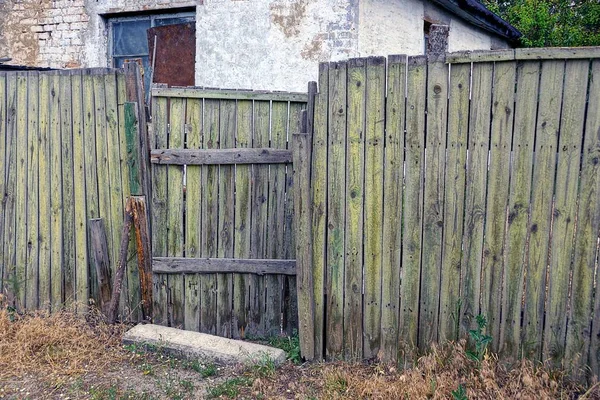 Rural Wooden Fence Stret — Stock Photo, Image