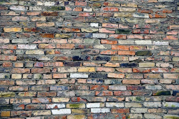 Kamienna Tekstura Starej Ceglanego Muru — Zdjęcie stockowe