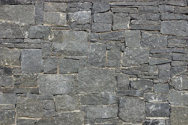 フェンスの壁に大きな石畳の灰色の石の質感 — ストック写真