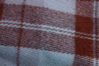 Bir gri kahverengi ekose yün dokusuna