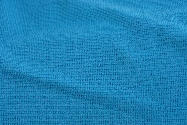 Textura Azul Fragmento Matéria Amassada — Fotografia de Stock