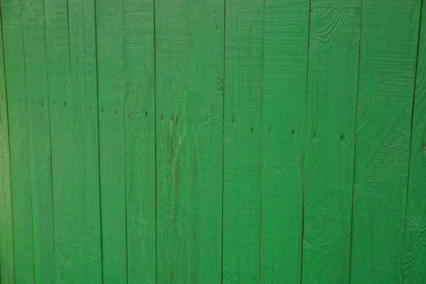 Grön Trä Textur Tunna Plankor Väggen Staketet — Stockfoto