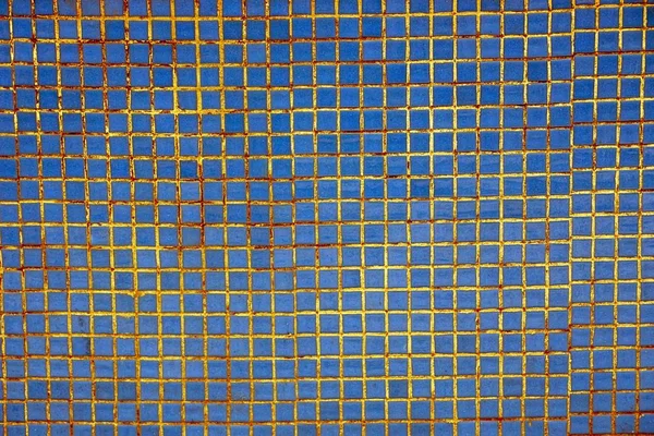 Синя Текстура Керамічної Квадратної Плитки Стіні — стокове фото